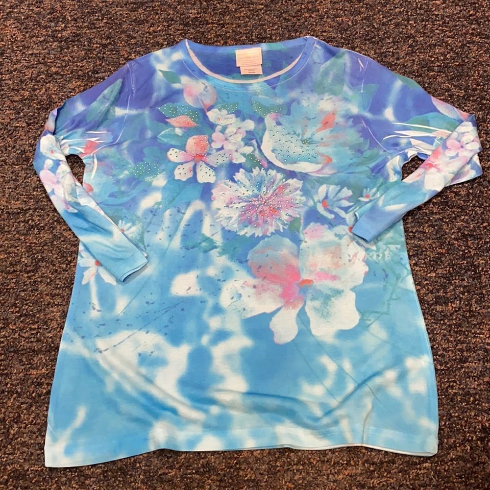 Morning Sun Bedazzled Top sz. M